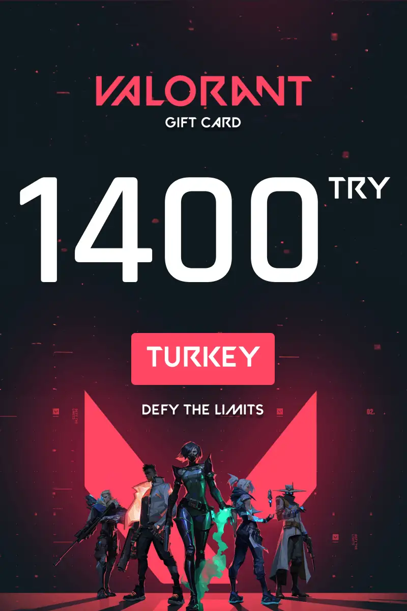 Valorant 1400 TRY Gift Card (Turkey) - Digital Key