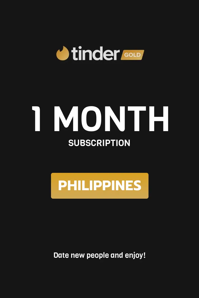 Tinder Gold 1 Month Subscription (Philippines) - Digital Key