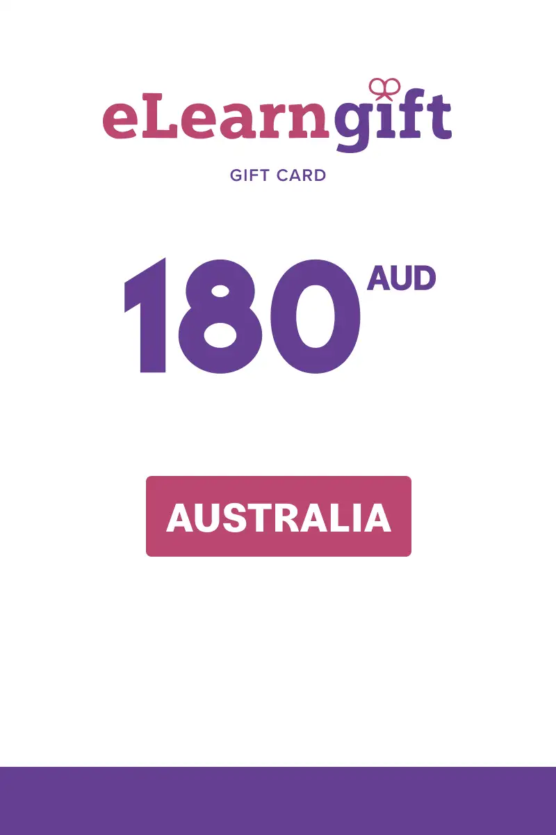 eLearnGift 180 AUD Gift Card (Australia) - Digital Key