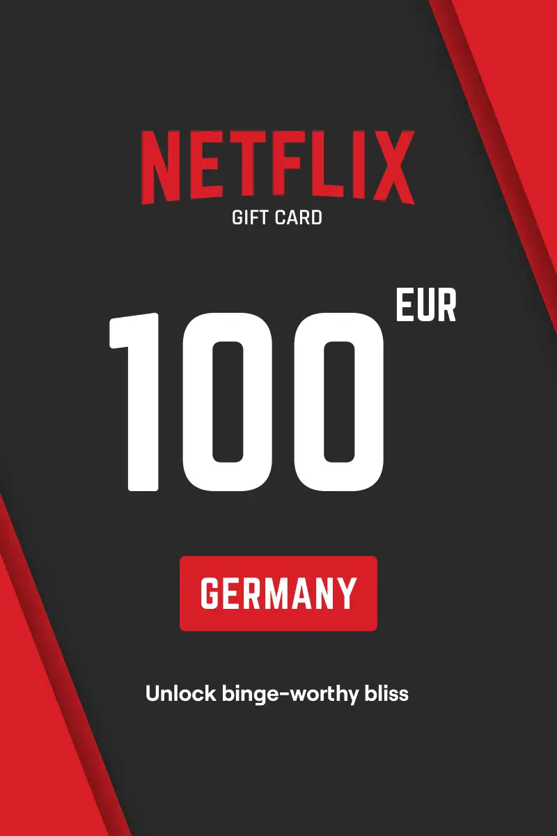 Netflix 100 EUR Gift Card (Germany) - Digital Key