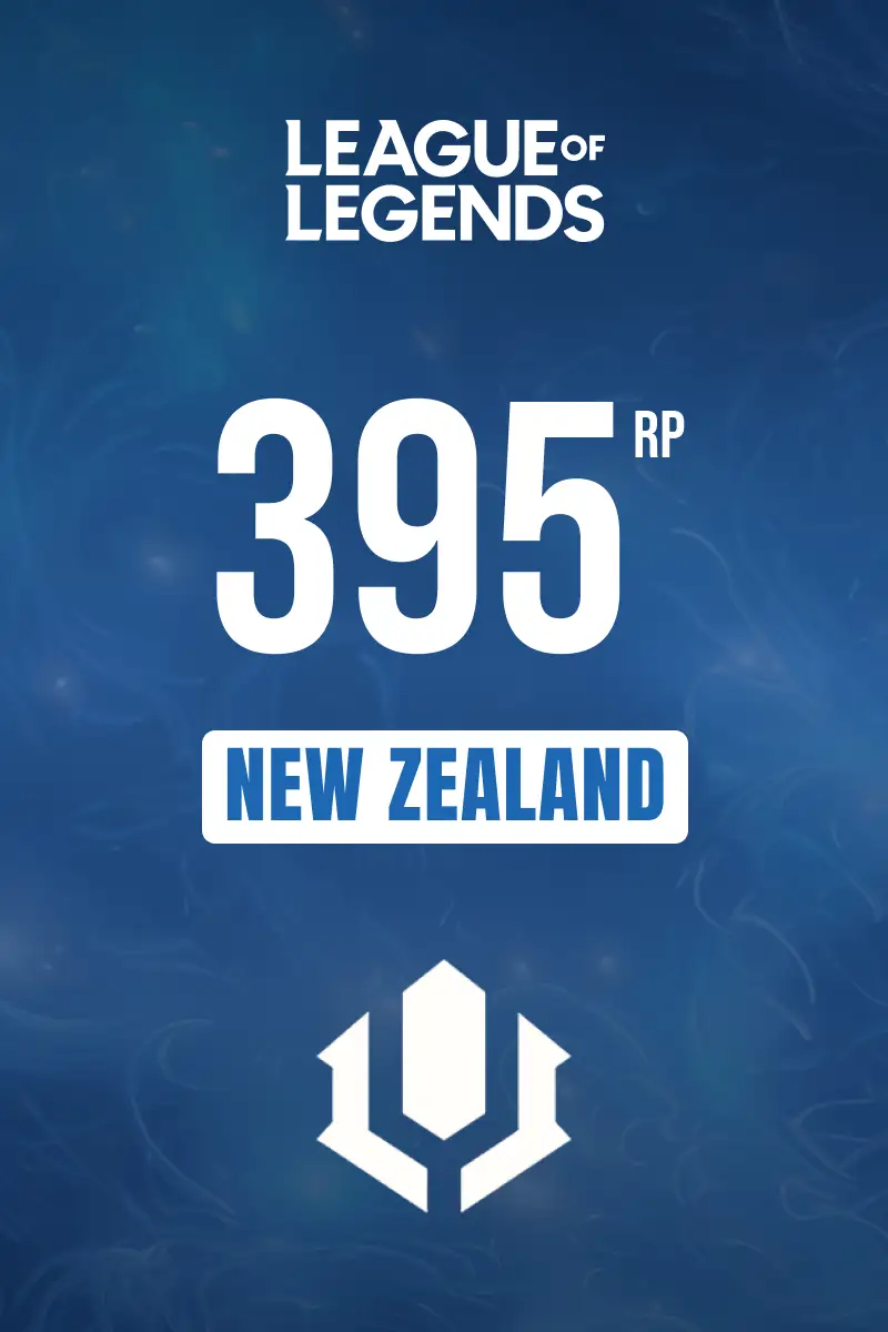 League of Legends - 395 RP (New Zealand) - Digital Key