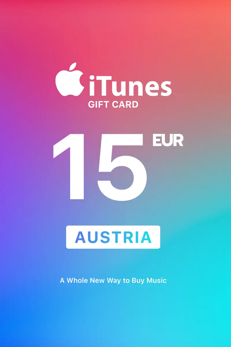 Apple iTunes 15 EUR Gift Card (Austria) - Digital Key