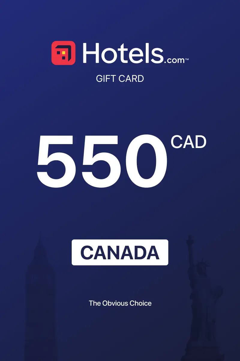 Hotels.com 550 CAD Gift Card (Canada) - Digital Key