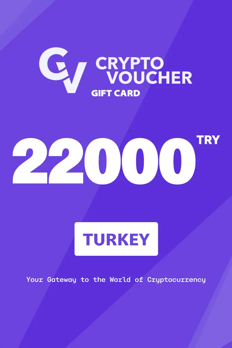 Crypto Voucher 22000 TRY Gift Card (Turkey) - Digital Key
