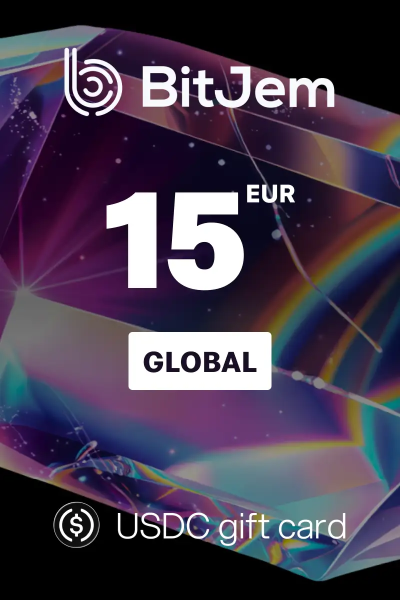 BitJem (USDC) 15 EUR Crypto Gift Card (Global) - Digital Key