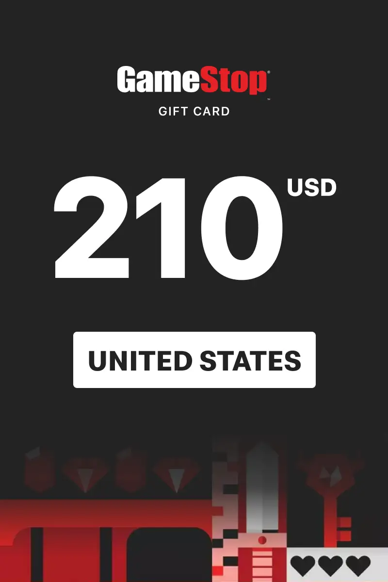 GameStop 210 USD Gift Card (United States) - Digital Key