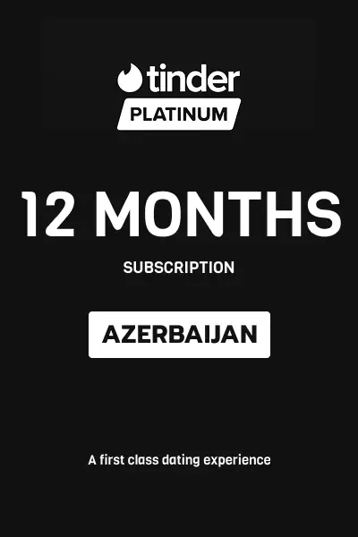 Tinder Platinum 12 Months Subscription (Azerbaijan) - Digital Key