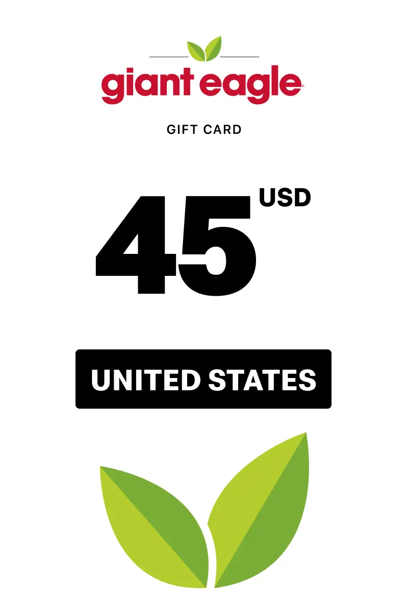 Giant Eagle 45 USD Gift Card (United States) - Digital Key