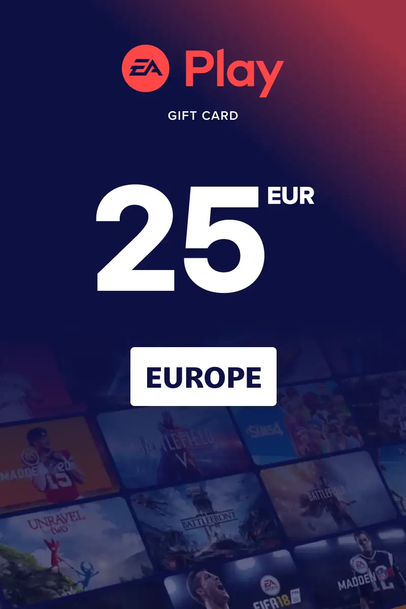 EA Play 25 EUR Gift Card (Europe) - Digital Key