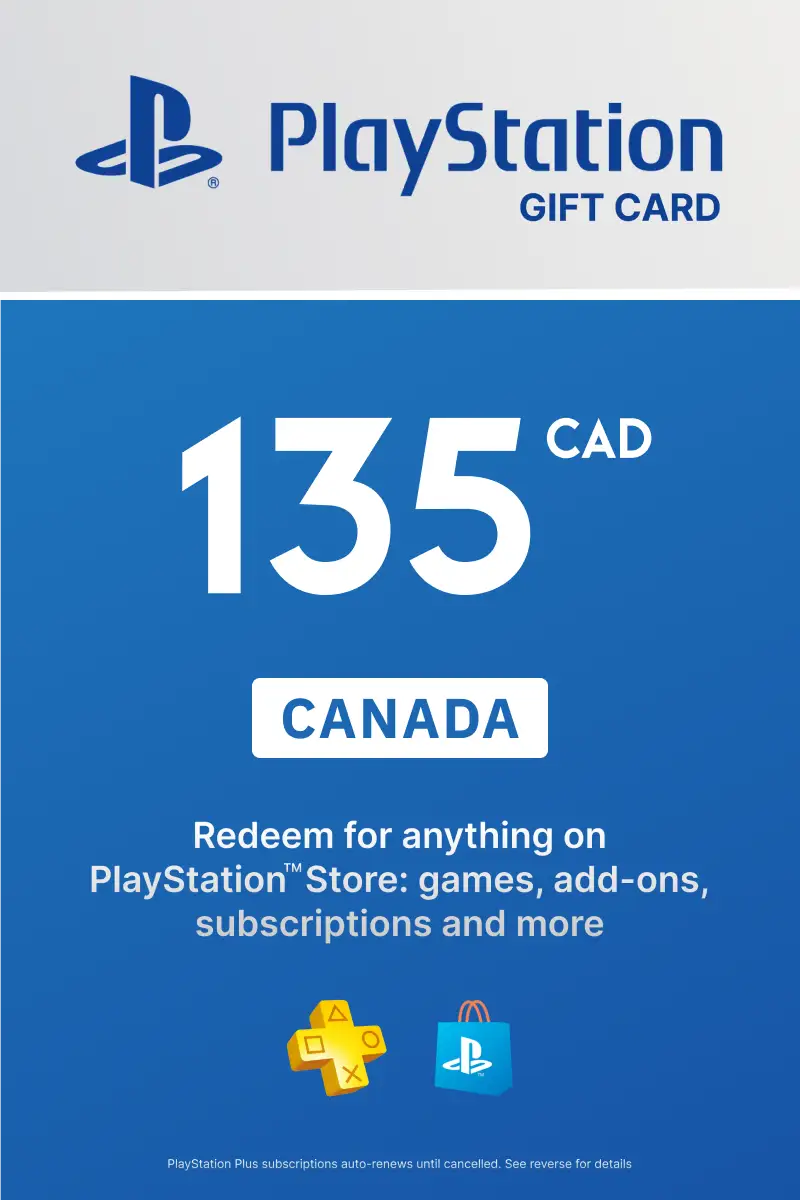 PlayStation Store 135 CAD Gift Card (Canada) - Digital Key