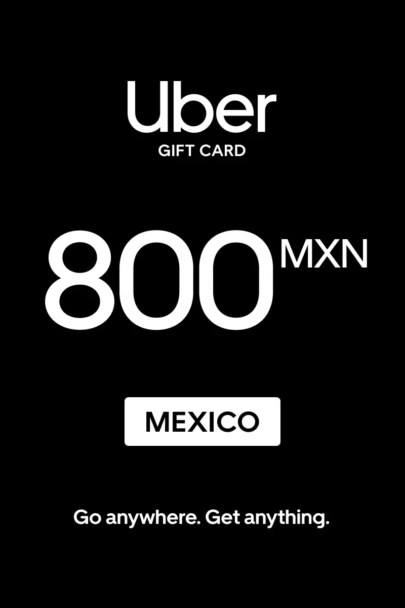 Uber 800 MXN Gift Card (Mexico) - Digital Key