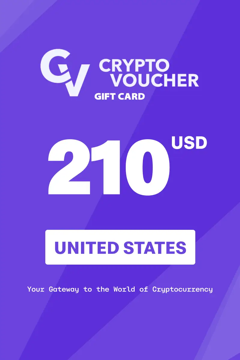 Crypto Voucher 210 USD Gift Card (United States) - Digital Key