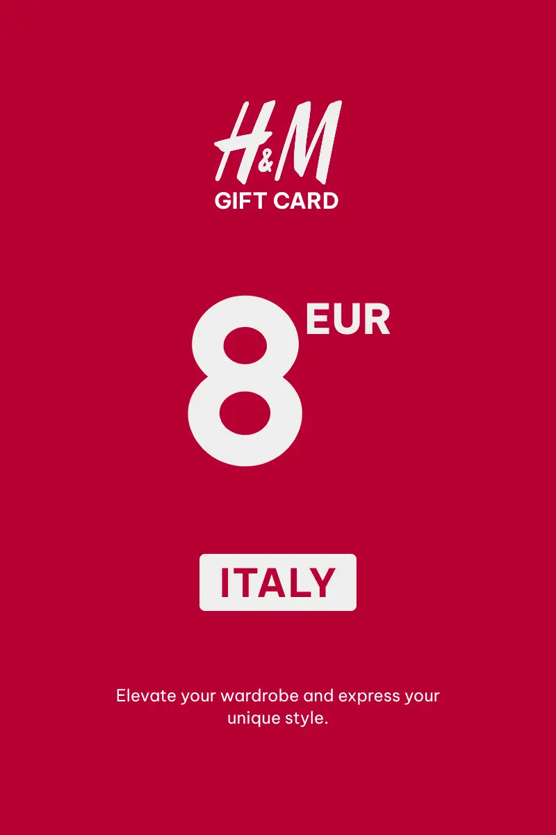 HandM 8 EUR Gift Card (Italy) - Digital Key