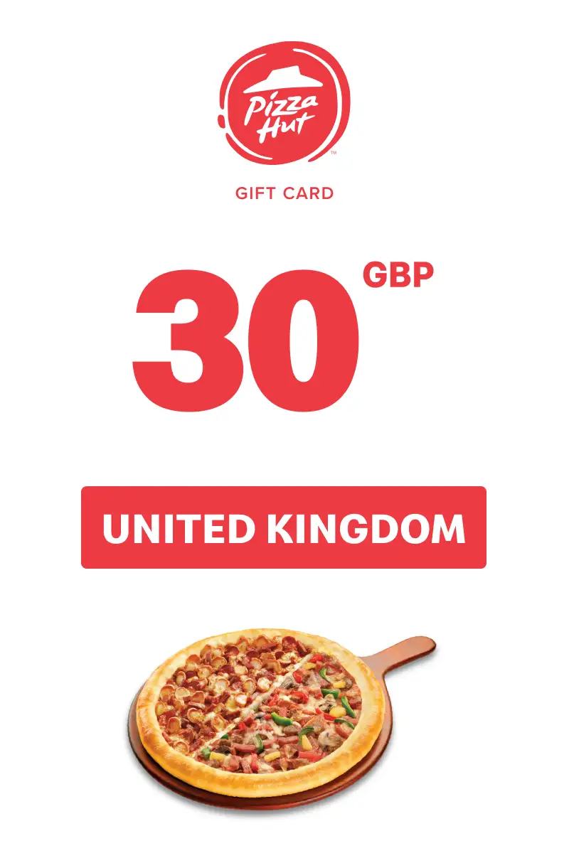 Pizza Hut 30 GBP Gift Card (United Kingdom) - Digital Key