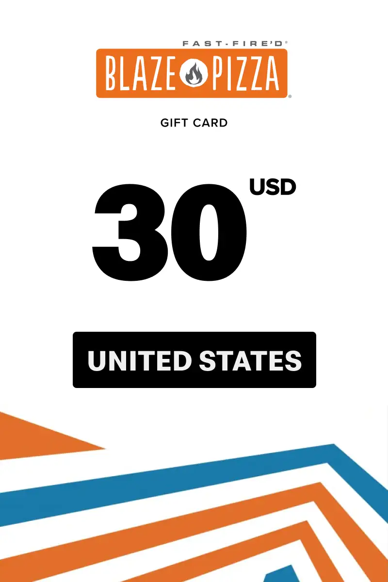 Blaze Pizza 30 USD Gift Card (United States) - Digital Key