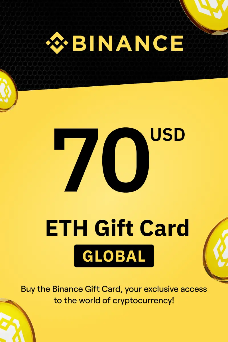 Binance (ETH) 70 USD Gift Card (Global) - Digital Key