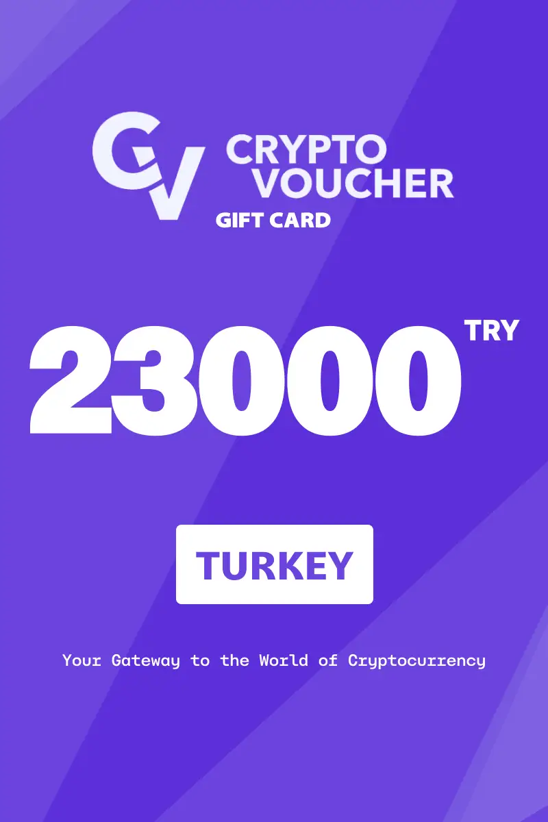 Crypto Voucher 23000 TRY Gift Card (Turkey) - Digital Key