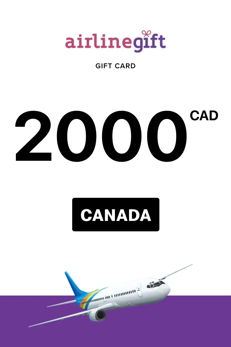 Airline Gift 2000 CAD Gift Card (Canada) - Digital Key