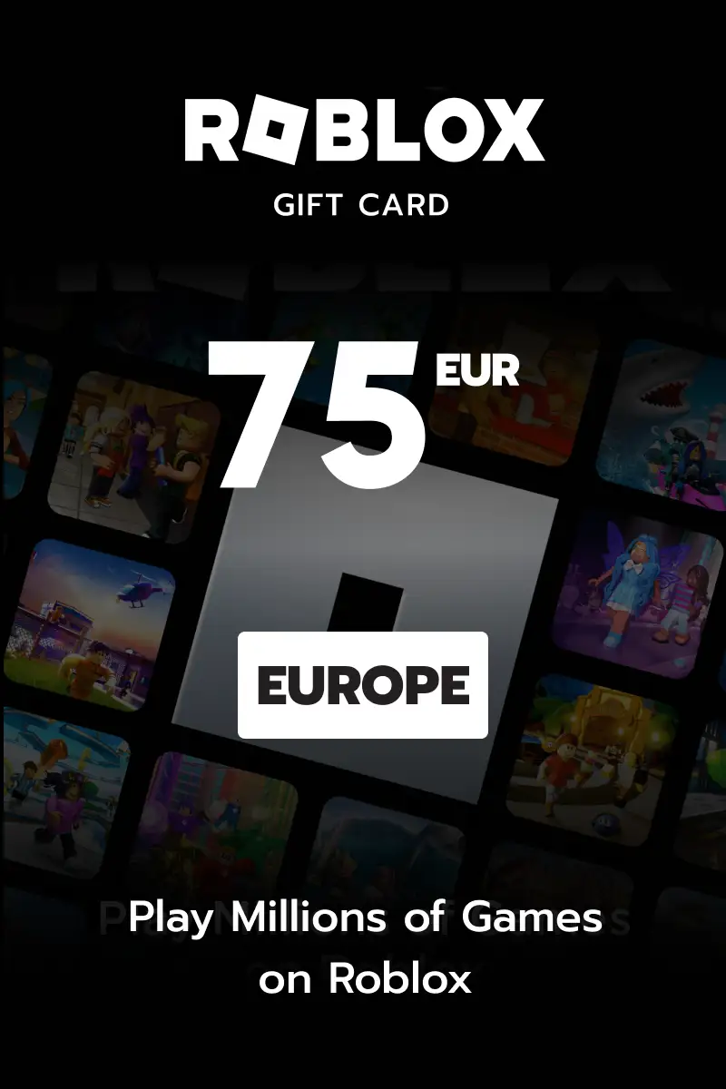Roblox 75 EUR Gift Card (Europe) - Digital Key