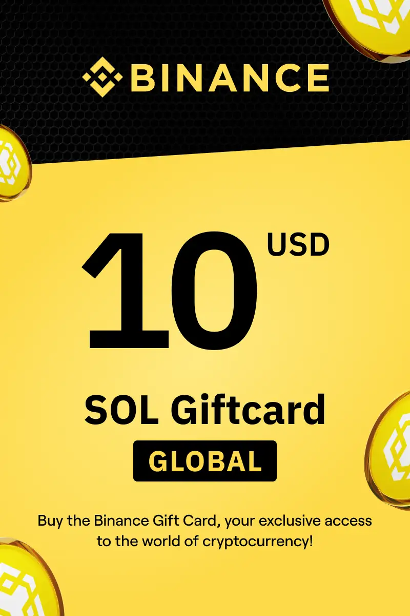 Binance (SOL) 10 USD Gift Card (Global) - Digital Key