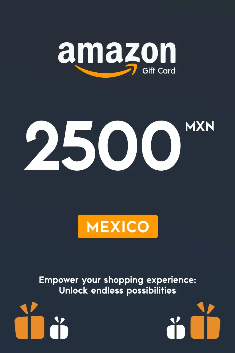 Amazon 2500 MXN Gift Card (Mexico) - Digital Key