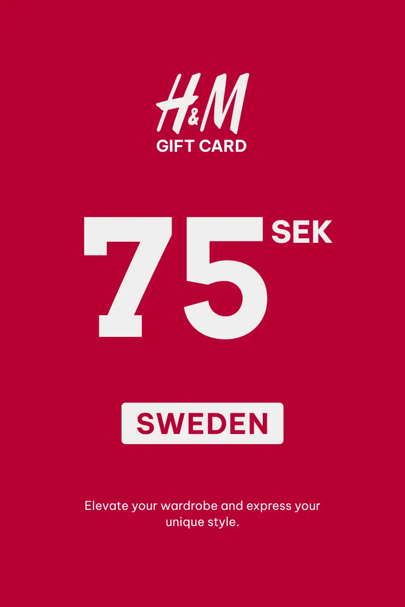 HandM 75 SEK Gift Card (Sweden) - Digital Key