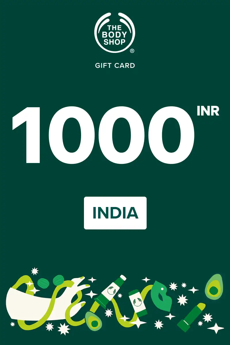 The Body Shop 1000 INR Gift Card (India) - Digital Key