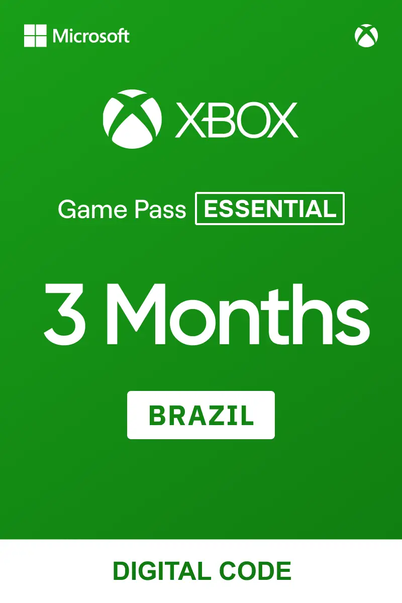 Xbox Game Pass Core (Essential) 3 Months (Brazil) - Xbox Live - Digital Key