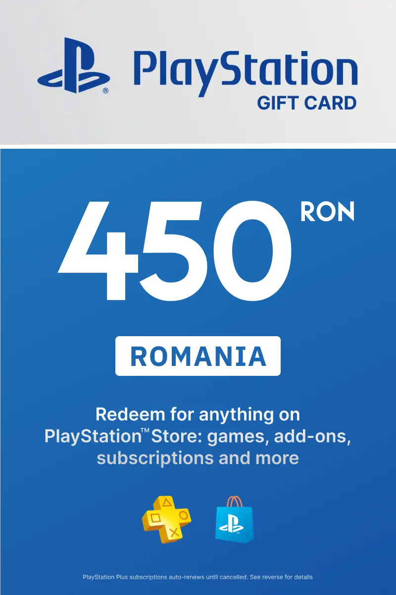 PlayStation Store 450 RON Gift Card (Romania) - Digital Key