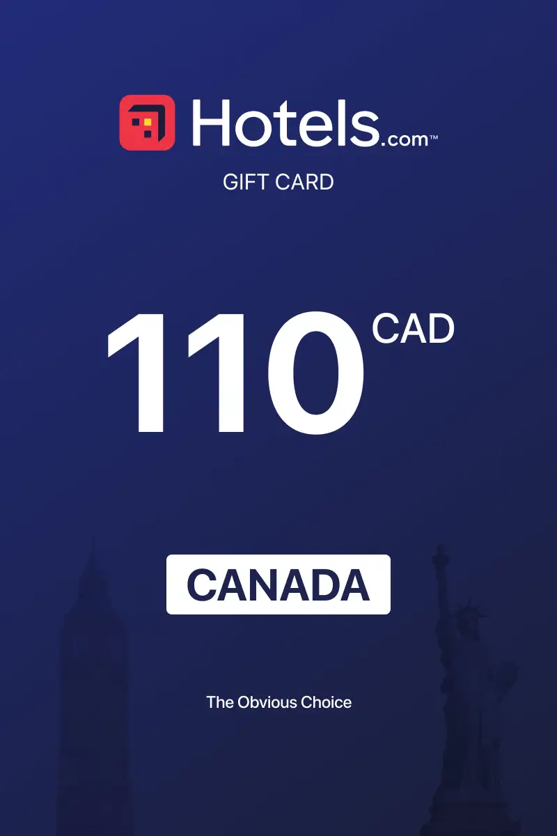 Hotels.com 110 CAD Gift Card (Canada) - Digital Key