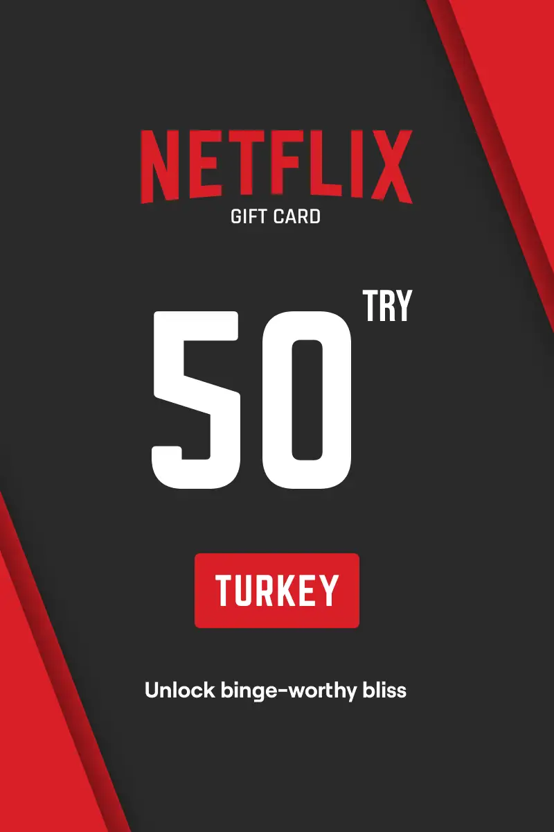 Netflix 50 TRY Gift Card (Turkey) - Digital Key