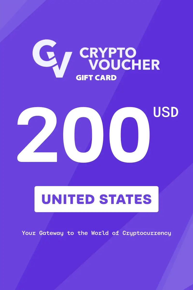Crypto Voucher 200 USD Gift Card (United States) - Digital Key