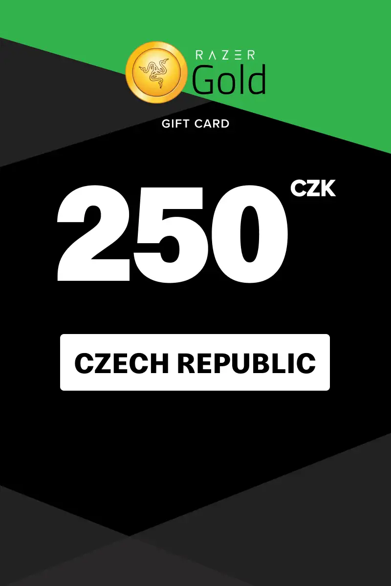 Razer Gold 250 CZK Gift Card (Czech Republic) - Digital Key afbeelding 1