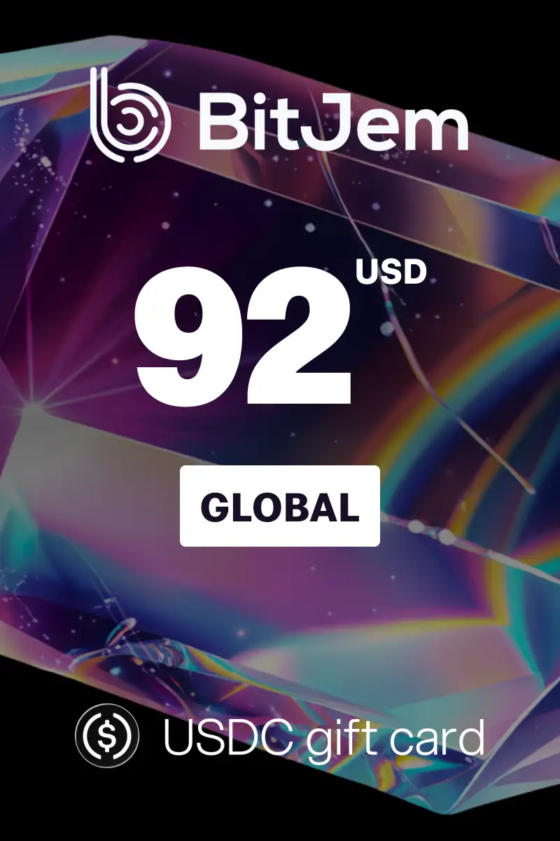 BitJem (USDC) 92 USD Crypto Gift Card (Global) - Digital Key