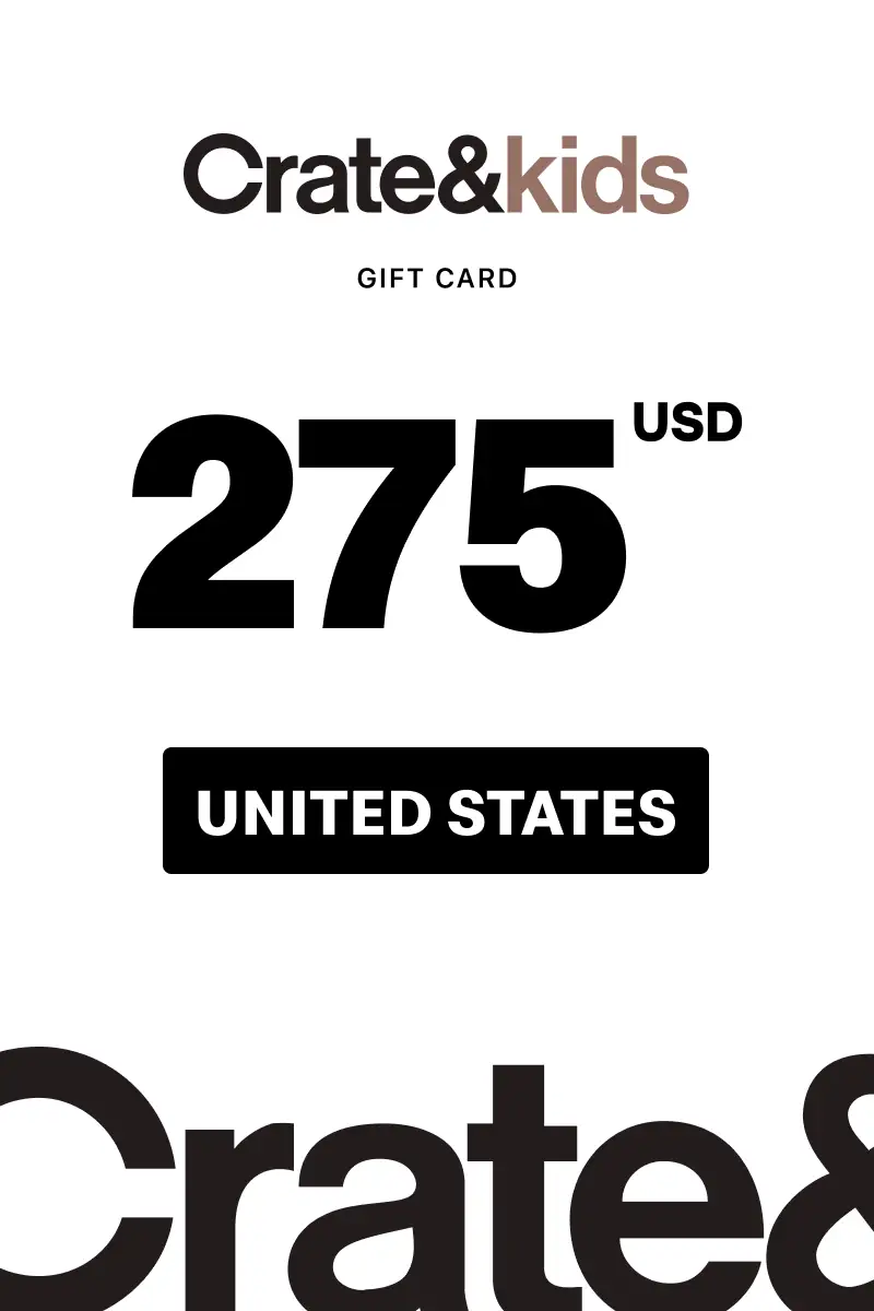 Crate and Kids 275 USD Gift Card (United States) - Digital Key