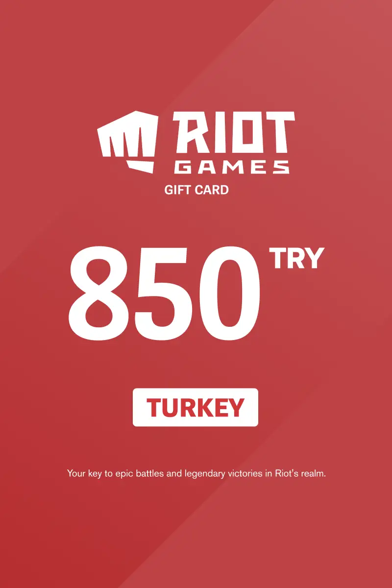 Buy Riot Access 850 TRY Gift Card (Turkey) Digital Key