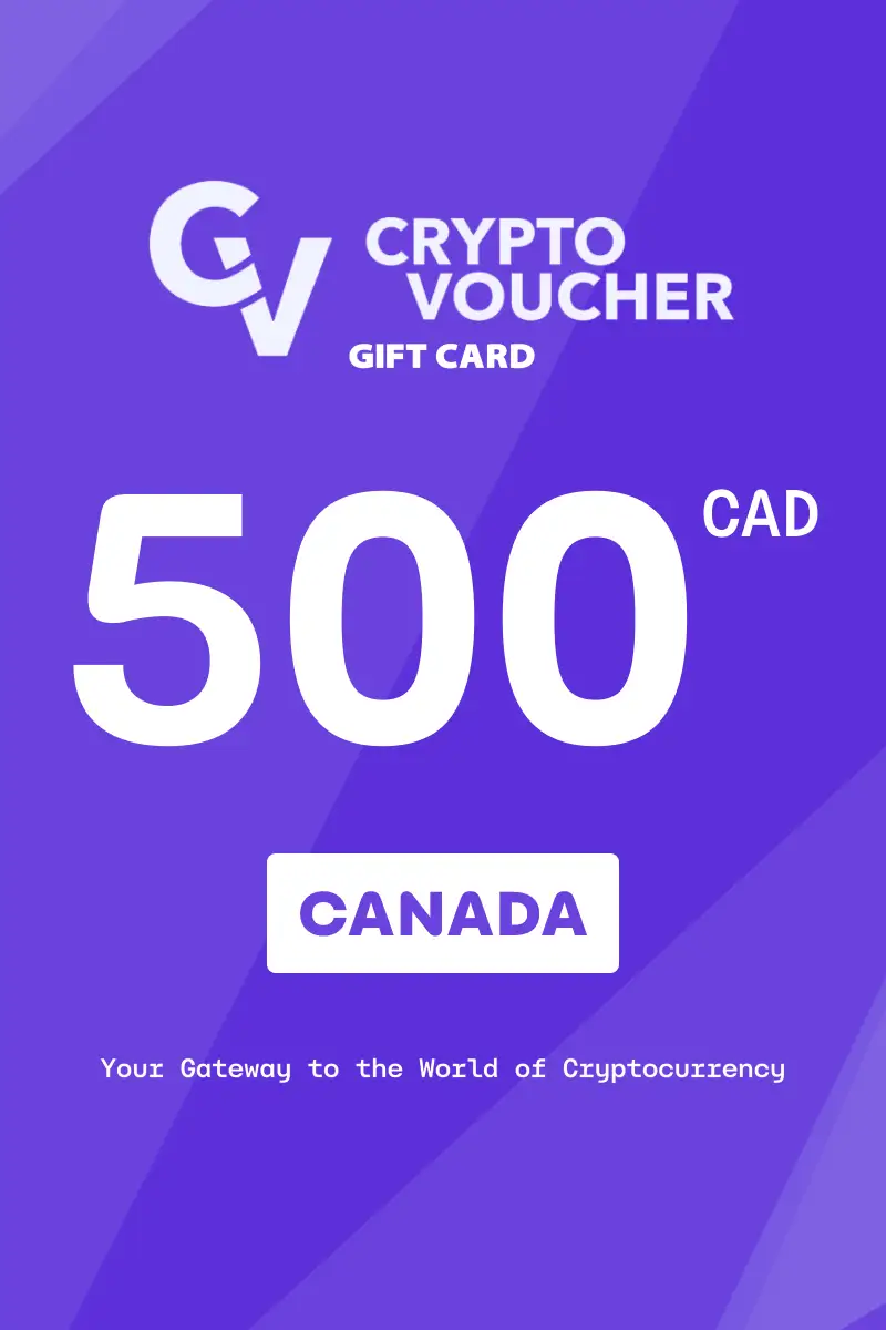 Buy Crypto Voucher 500 CAD Gift Card (Canada) - Digital Key