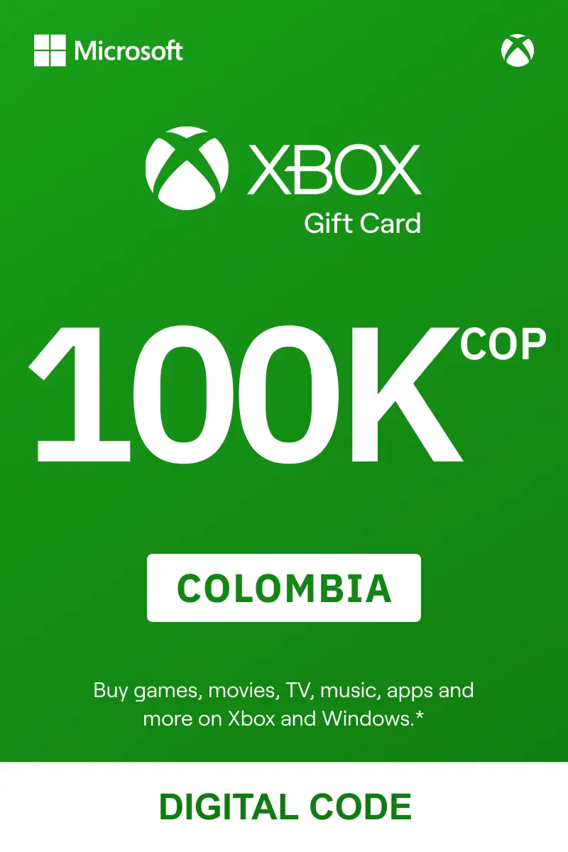 Xbox 100000 COP Gift Card (Colombia) - Digital Key