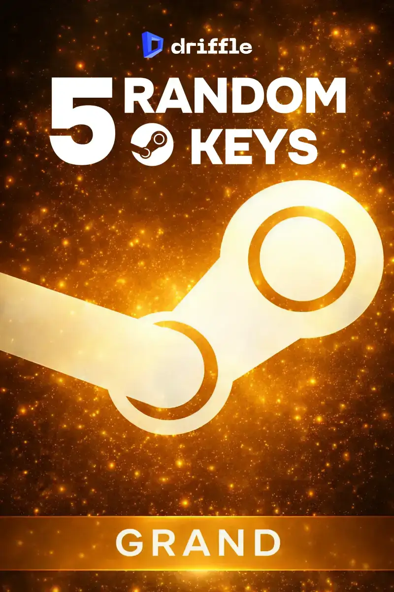 5 Random Steam Games - Grand (Global) (PC) - Steam - Digital Key