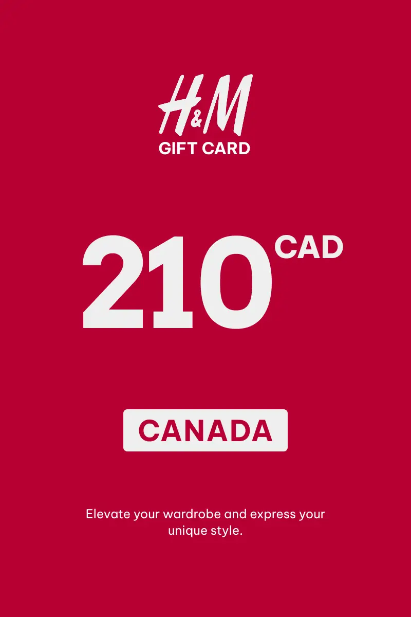 HandM 210 CAD Gift Card (Canada) - Digital Key