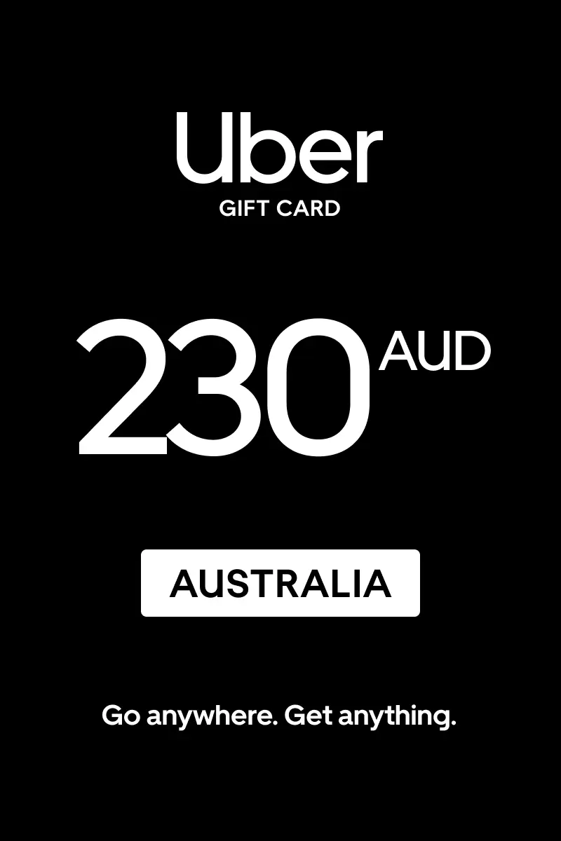 Uber 230 AUD Gift Card (Australia) - Digital Key