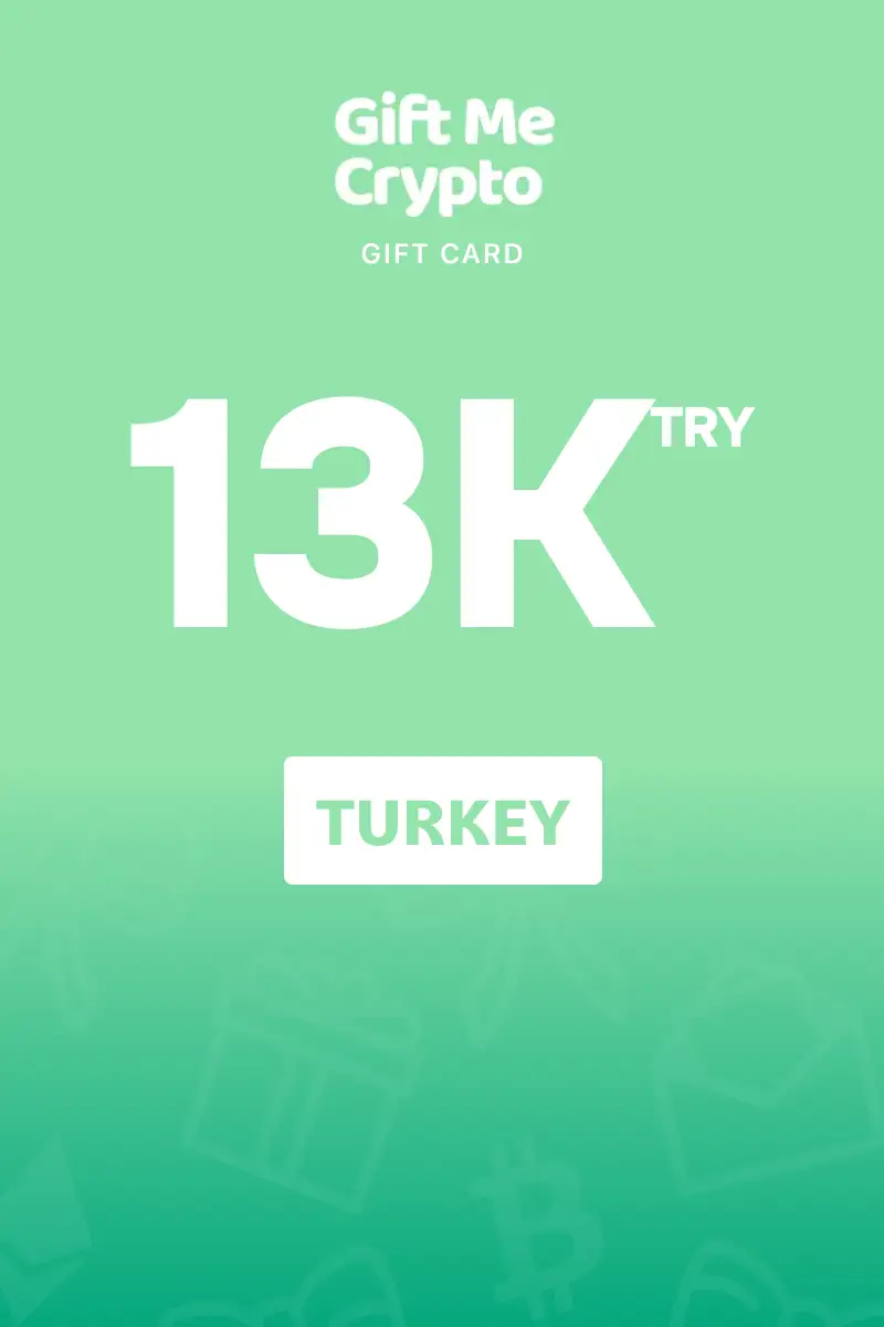 Gift Me Crypto 13000 TRY Gift Card (Turkey) - Digital Key