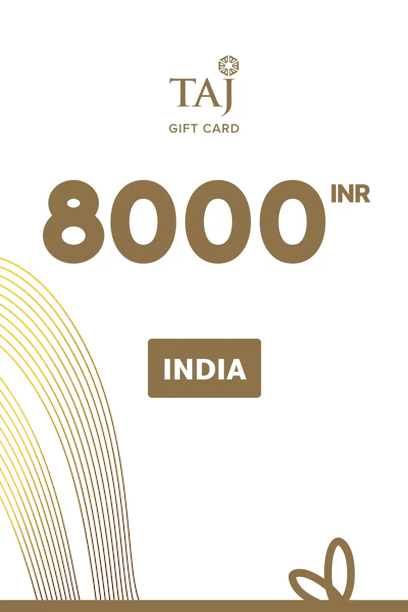 Taj Hotels 8000 INR Gift Card (India) - Digital Key