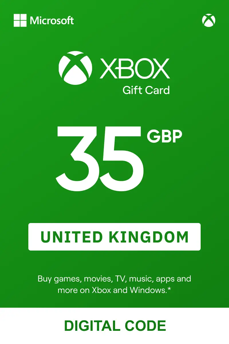 Xbox 35 GBP Gift Card (United Kingdom) - Digital Key