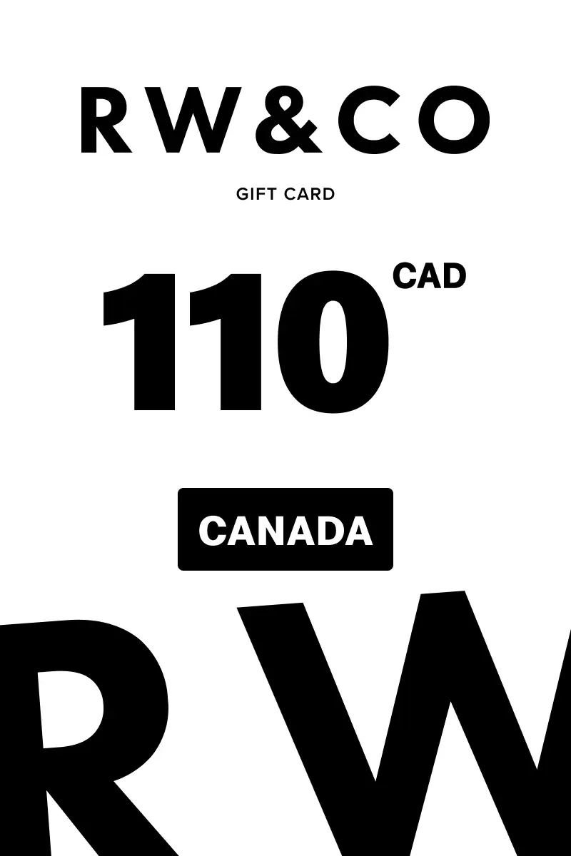 RW and Co 110 CAD Gift Card (Canada) - Digital Key