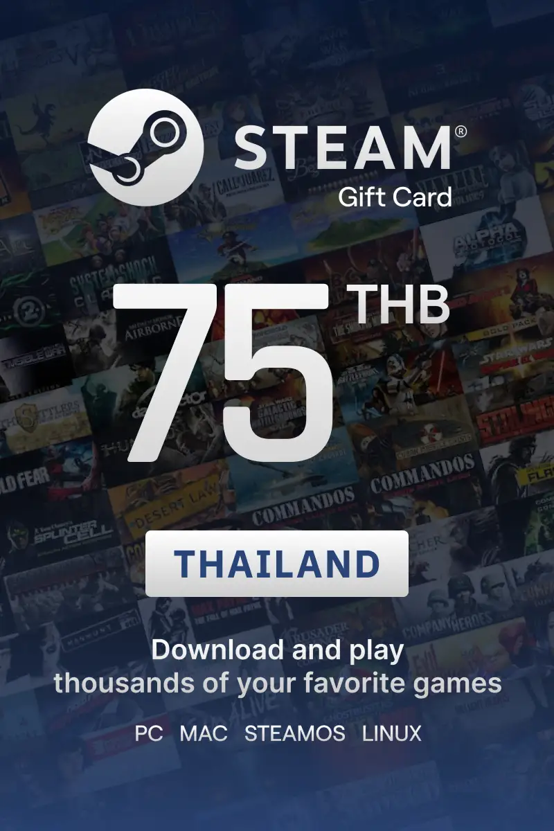 Steam Wallet 75 THB Gift Card (Thailand) - Digital Key