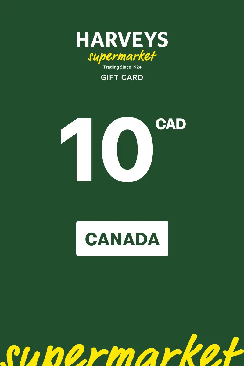 Harvey’s 10 CAD Gift Card (Canada) - Digital Key