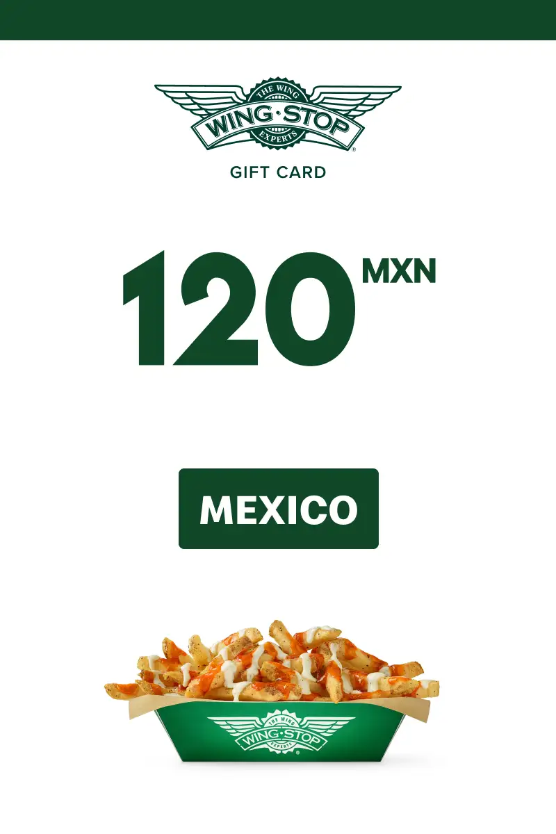 Wing Stop 120 MXN Gift Card (Mexico) - Digital Key