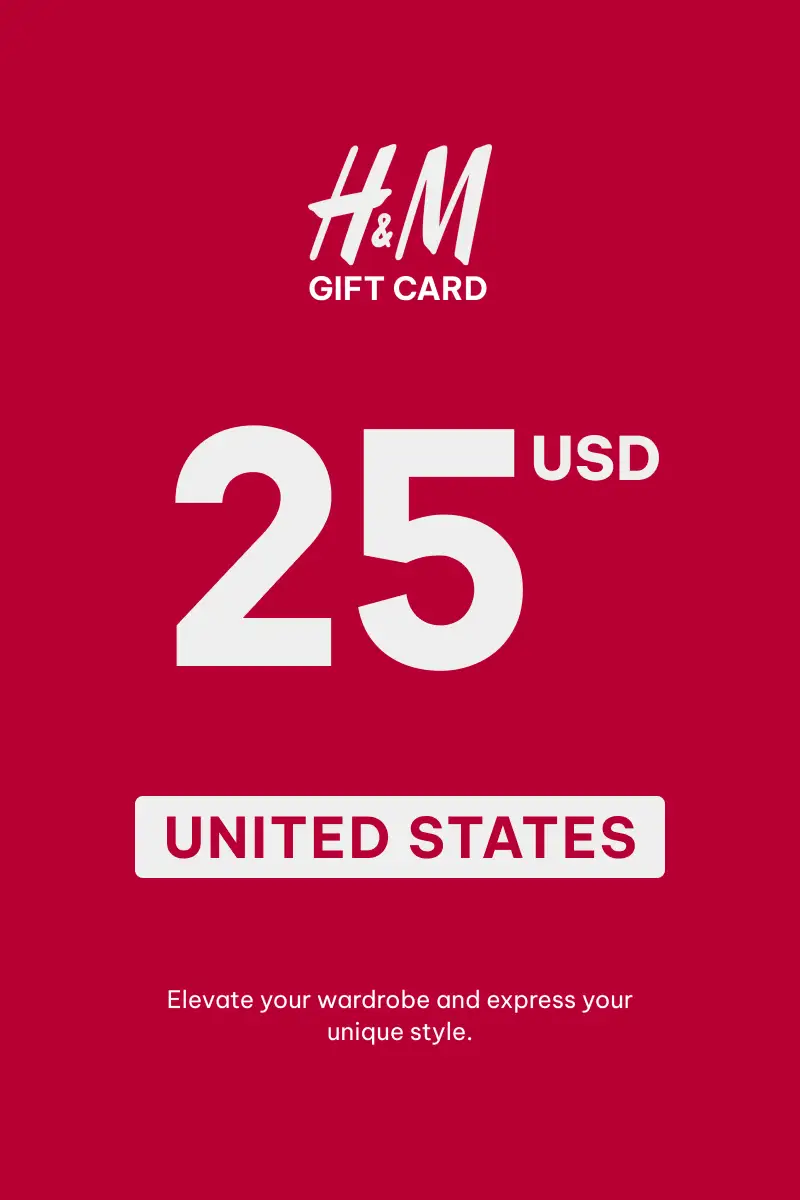 HandM 25 USD Gift Card (United States) - Digital Key