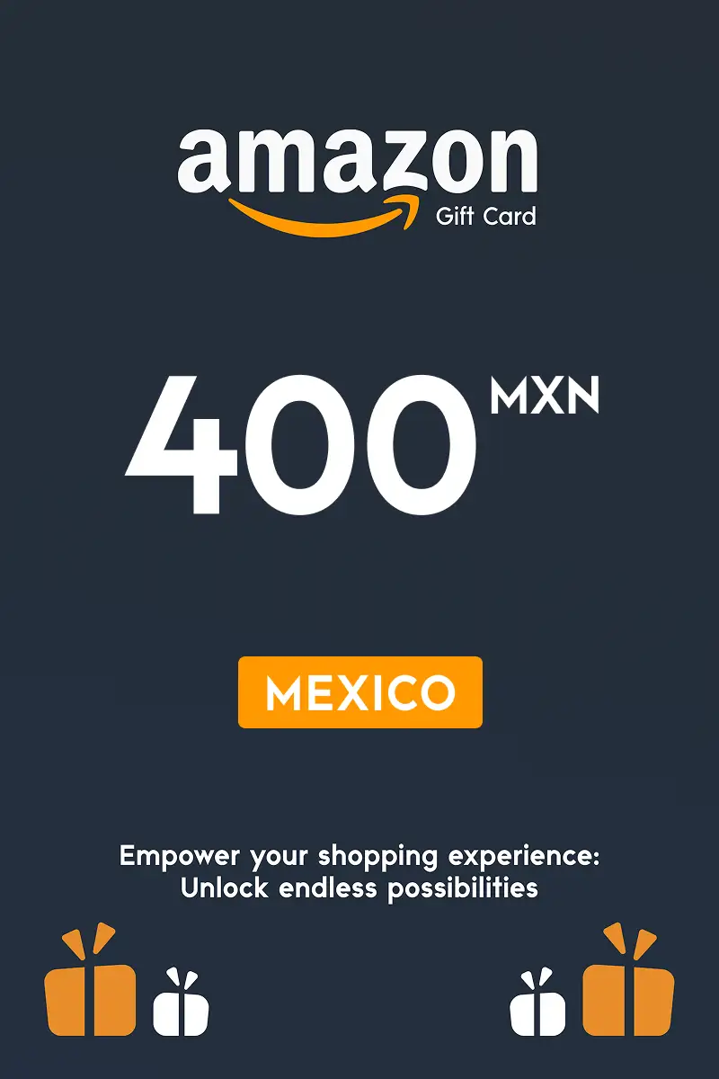 Amazon 400 MXN Gift Card (Mexico) - Digital Key